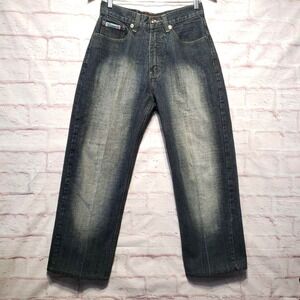 Victorious Urban Couture Y2K Jeans Mens 30x30‎ Straight Leg Faded Streetwear